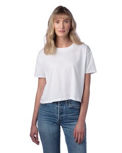 Alternative Apparel 5114C1 - Ladies Go-To Headliner Cropped T-Shirt Blanco