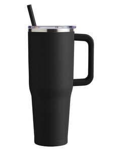 Harriton M008 - 40oz Vacuum Travel Mug Negro