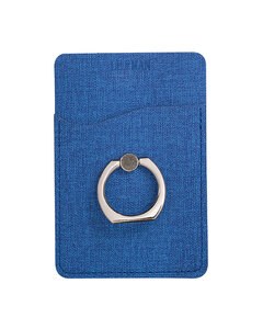 Leeman LG-9397 - RFID Phone Pocket With Metal Ring Phone Stand Azul