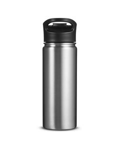 Columbia COR-001 - 18oz Double-Wall Vacuum Bottle With Sip-Thru Top Plata