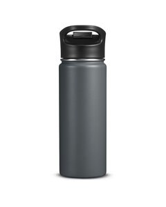 Columbia COR-001 - 18oz Double-Wall Vacuum Bottle With Sip-Thru Top Charcoal