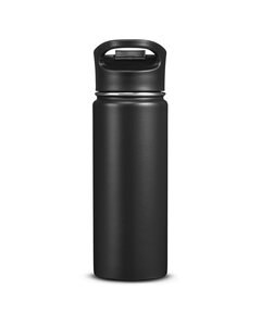 Columbia COR-001 - 18oz Double-Wall Vacuum Bottle With Sip-Thru Top Negro
