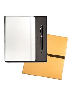 Leeman LG-9263 - Tuscany Journal And Executive Stylus Pen Set Blanco