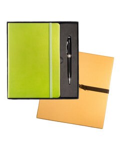 Leeman LG-9263 - Tuscany Journal And Executive Stylus Pen Set Lime Green