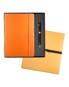 Leeman LG-9263 - Tuscany Journal And Executive Stylus Pen Set Naranja