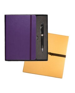 Leeman LG-9263 - Tuscany Journal And Executive Stylus Pen Set Púrpura