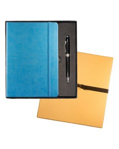 Leeman LG-9263 - Tuscany Journal And Executive Stylus Pen Set Azul Cielo