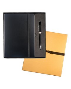 Leeman LG-9263 - Tuscany Journal And Executive Stylus Pen Set Negro