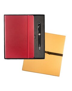 Leeman LG-9263 - Tuscany Journal And Executive Stylus Pen Set Rojo