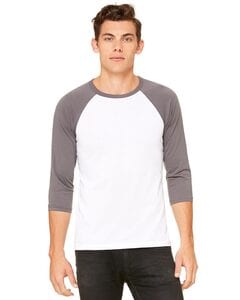 Bella+Canvas 3200 - Remera unisex báisbol Raglan manga 3/4 