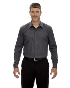 Ash City North End 88674 - Mens Boardwalk Wrinkle-Free Two-Ply 80s Cotton Striped Tape Shirt