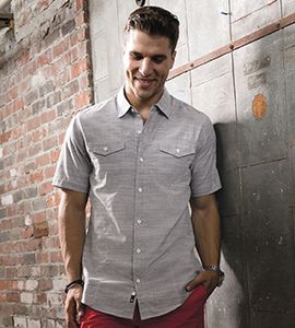 Burnside 9247 - MENS WOVEN TEXTURE SHIRT